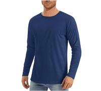 Camiseta de protección Solar UPF 50+ para Hombre, Camiseta de Manga Larga, Cuello Redondo, Ligera, Transpirable, Informal, para Verano, para Surf, Correr, Senderismo