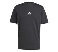 adidas Hombre Essentials Small Logo Single Jersey tee, Black/White, L