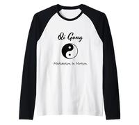 Camiseta de Qigong Meditation In Motion, Camiseta Yin Yang Camiseta Manga Raglan