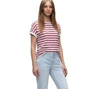 Camiseta de Rayas con Hombros caídos para Mujer, 46