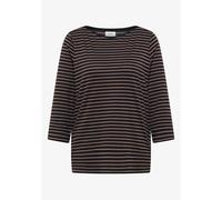 Camiseta de rayas de cuello barco para mujer Cecil S