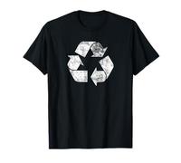 Camiseta de reciclaje con logotipo de la vendimia del día de la tierra Camiseta