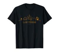 Camiseta de recuerdo de Las Vegas, silueta del horizonte de Las Vegas Camiseta