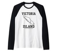Camiseta de Recuerdo Estilo Universitario atrevida de Victoria Island Camiseta Manga Raglan