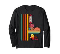 Camiseta de regalo Better Together Retro Sunset Inspiration para el cuarto cumpleaños Manga Larga