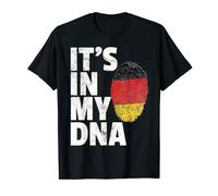 Camiseta de regalo con bandera alemana de Alemania con texto en inglés "IT'S IN MY DNA", para hombres Camiseta