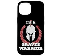 Camiseta de Regalo con Texto en inglés I'm a Graves Warrior Graves Disease Awareness Carcasa para iPhone 15