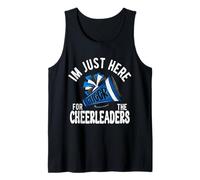 Camiseta de Regalo con Texto en inglés «I'm Just Here For The Cheerleaders Cheer Dad» Camiseta sin Mangas