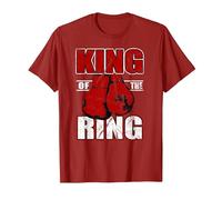 Camiseta de Regalo de King of The Ring para los Amantes del Boxeador y el Boxeo Camiseta, Hombre, Arándano, S