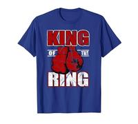 Camiseta de Regalo de King of The Ring para los Amantes del Boxeador y el Boxeo Camiseta, Hombre, Azul Real, S