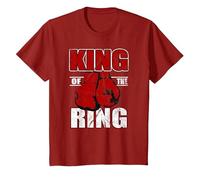 Camiseta de Regalo de King of The Ring para los Amantes del Boxeador y el Boxeo Camiseta, Niños, Arándano, 3 años