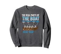 Camiseta de Regalo de Remo The Real Parts of The Boat Rowing Sudadera