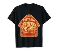 Camiseta de Regalo de Viaje con Texto en inglés Australia is Calling and I Must Go Camiseta gráfica económica, Hombre, Negro, S