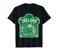 Camiseta de Regalo de Viaje con Texto en inglés Ireland is Calling and I Must Go Camiseta