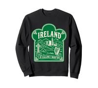 Camiseta de Regalo de Viaje con Texto en inglés Ireland is Calling and I Must Go Sudadera