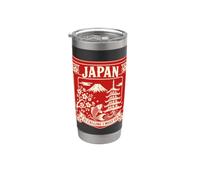 Camiseta de regalo de viaje Japan is Calling and I Must Go Vaso térmico de acero inoxidable de doble pared
