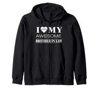 Camiseta de Regalo Familiar con Texto en inglés I Love My Brother In Law Sudadera con Capucha