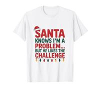 Camiseta de Regalo Naughty Christmas List Camiseta