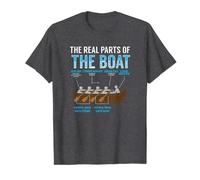 Camiseta de regalo The Real Parts Of The Boat Rowing Camiseta