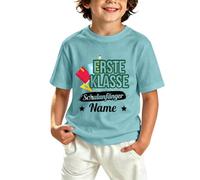 Camiseta de rentrée pour garçons, idéal pour les étudiants - Un Haut Doux respirant Pour le quotidien des en Transition saisonnière., azul claro, 6-7 años