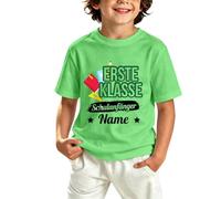 Camiseta de rentrée pour garçons, idéal pour les étudiants - Un Haut Doux respirant Pour le quotidien des en Transition saisonnière., verde, 7-8 años