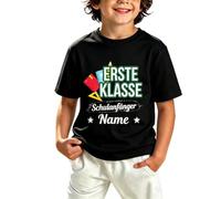 Camiseta de rentrée pour garçons, idéal pour les étudiants - Un Haut Doux respirant Pour le quotidien des en Transition saisonnière., Negro , 6-7 años