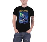 Camiseta de rock off Megadeth «Rust in Peace 30th Anniversary», color negro