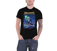 Camiseta de rock off Megadeth «Rust in Peace 30th Anniversary», color negro