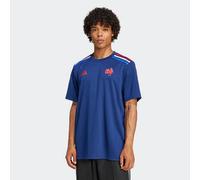 Camiseta de rugby calentamiento XV de Francia adulto, previa al partido FFR 2024/2025 azul L