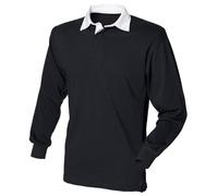 Camiseta de rugby clásica de manga larga en fila delantera, 14 colores, pequeña a XXL