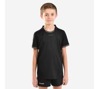 Camiseta de rugby manga corta Offload R100 negro y gris 151-160cm12-13A