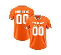 Camiseta de Rugby para Hombre, Camiseta de Rugby Vintage para Hombre, de Manga Corta, Cuello en V, Logotipo Personalizado del Equipo