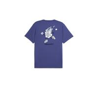 Camiseta de running puma graphics running hombre azul cristal M