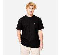 Camiseta de skateboard manga corta TS500 trafic negro S