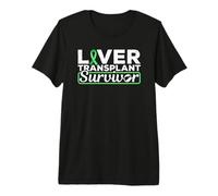 Camiseta de sobreviviente de trasplante de hígado con Cinta Verde Camiseta Premium