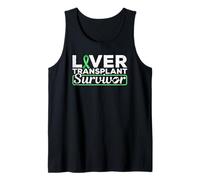 Camiseta de sobreviviente de trasplante de hígado con Cinta Verde Camiseta sin Mangas