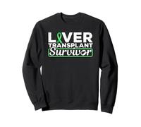 Camiseta de sobreviviente de trasplante de hígado con Cinta Verde Sudadera