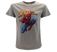 Camiseta de Spiderman original de Spider-Man para hombre con araña gris Marvel oficial gris 3-4 Años
