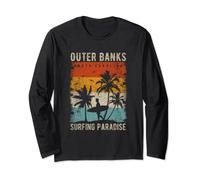 Camiseta de surf de Córcega Outer Banks North Carolina USA Manga Larga