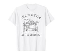 Camiseta de Surf Life Is Better At The Bungalow Vacation para Verano Camiseta