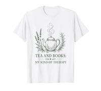 Camiseta de té y Libros My Kind Therapy Cozy Reading Hygge Camiseta