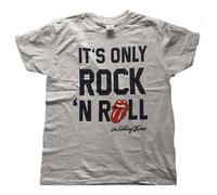 Camiseta de The Rolling Stones con texto en ingls "It's Only Rock N' Roll" (gris), gris, XL
