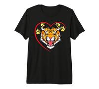 Camiseta de Tigre Spirit Cute Tiger Face Wild Animal Colorido 80s Camiseta Premium