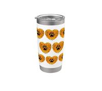 Camiseta de tigre Spirit Cute Tiger Wild Animal Tiger Skin Heart Vaso térmico de acero inoxidable de doble pared