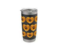 Camiseta de tigre Spirit Cute Tiger Wild Animal Tiger Skin Heart Vaso térmico de acero inoxidable de doble pared