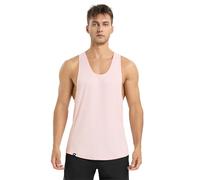 Camiseta de Tirante Hombre Vida Cotidiana sin Mangas Fashion Entrenamiento Gimnasio Running Tanspirable Secado rapido Deportiva Chaleco Antibacteriano y Desodorante（XL,Rosa Loto）