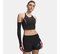 Camiseta de tirantes corta Under Armour Velociti Elite para mujer Ultimate Negro / Rebel Rosa / Capri XS