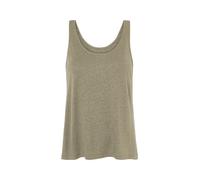 Camiseta de tirantes de lino para mujer. Talla Tallas:S (38/40)#Verde