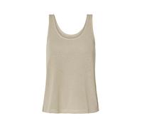 Camiseta de tirantes de punto fino para mujer - Beige#Tallas:XS (34/36). Talla