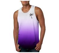 Camiseta de tirantes de verano para hombre, estampado tropical, ropa deportiva, camiseta de tirantes para hombre, estilo informal, ropa deportiva, para deportes de fuerza, gimnasio, camiseta de